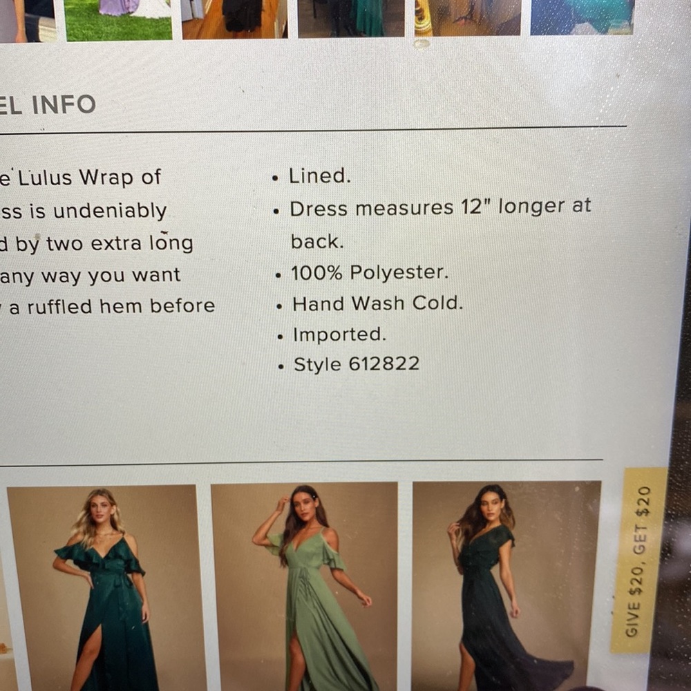 High low mock wrap dress - Picture 7 of 7